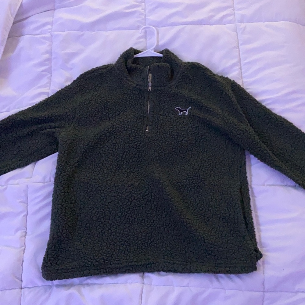 Cozy Sherpa Quarter Zip (VS Pink)